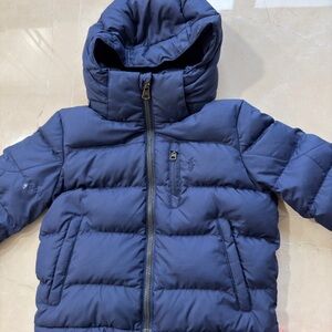 Ralph Lauren Navy Puffer Jacket with Hood